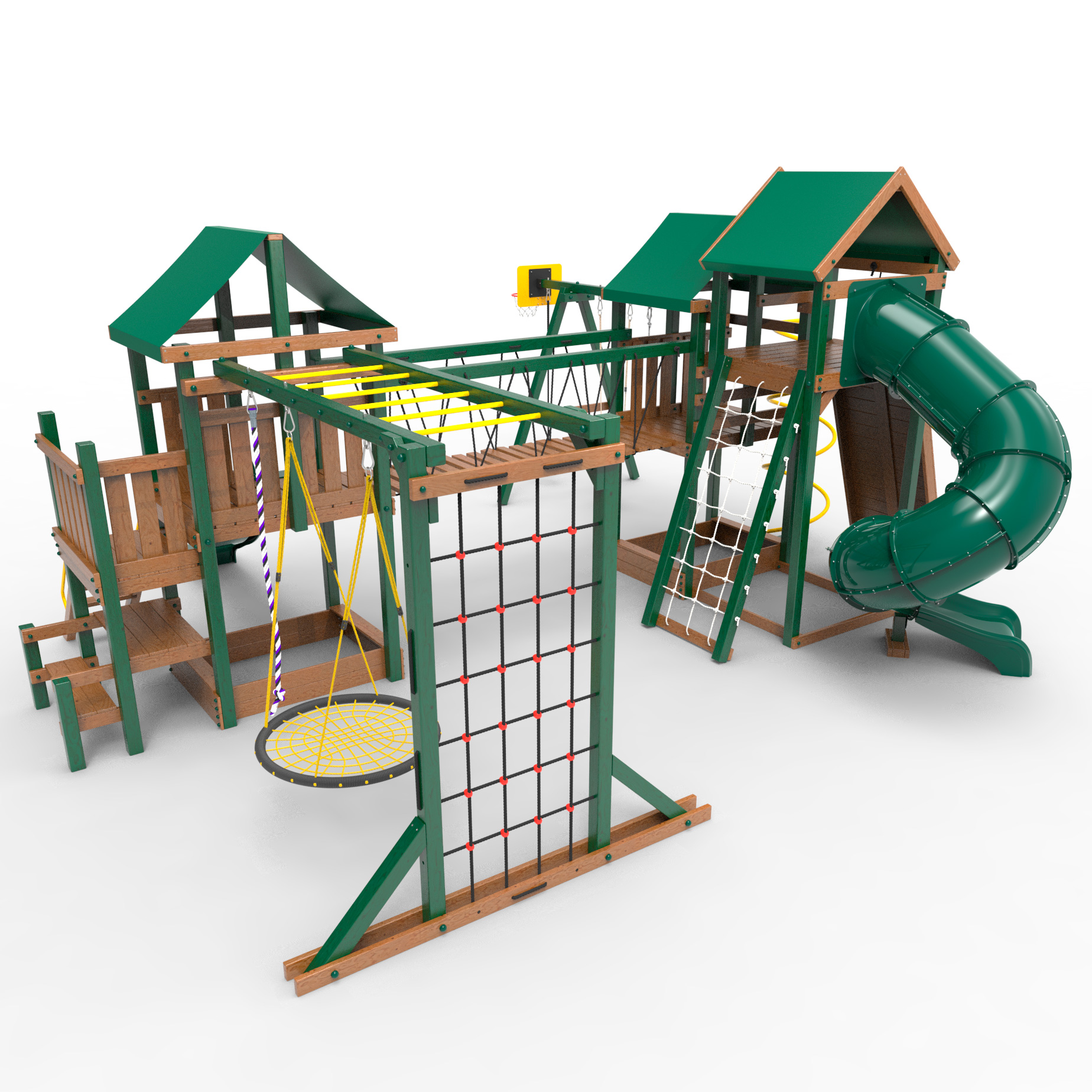Детская площадка Пикник «Форест» Стэйдж К с винтовой трубой